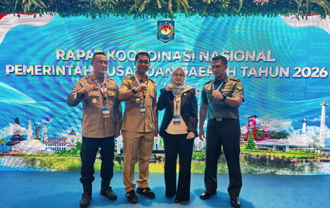 Kapolres  Bersama Pemda Rokan Hilir Hadiri Rakornas di Bogor