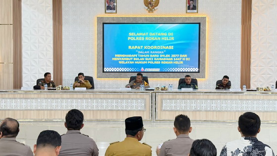 Kapolres Rohil Inisiasi Rakor Harkamtibmas Sambut Imlek dan Ramadhan
